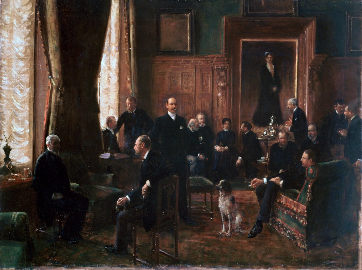 Salongen til grevinnen Potocka, 1887 av Jean Beraud