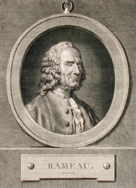 Portrett av Jean Philippe Rameau (1683-1764) gravert av Benoist (gravering) av Jean Bernard (after) Restout
