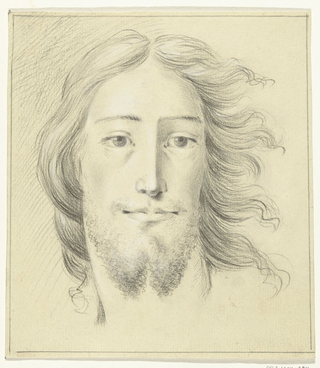 Hodet til en mann (Kristus?) av Jean Bernard