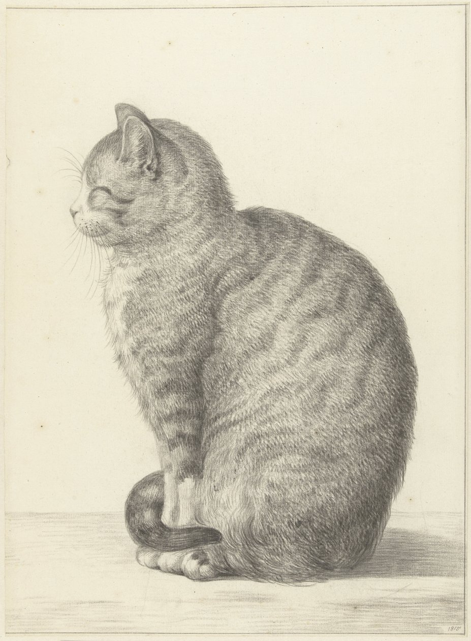 Sittende katt, til venstre av Jean Bernard