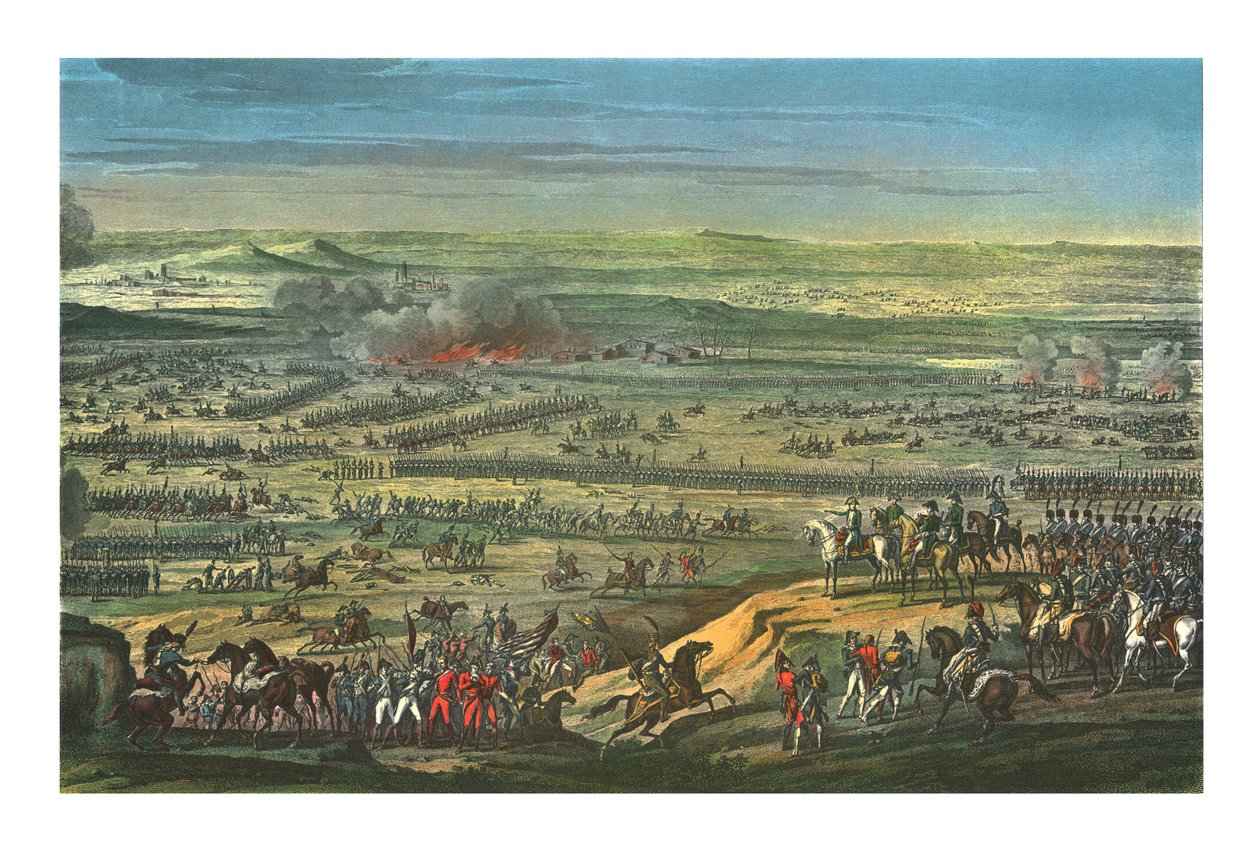 Slaget ved Austerlitz, 2. desember 1805, c1850 av Jean Bosq