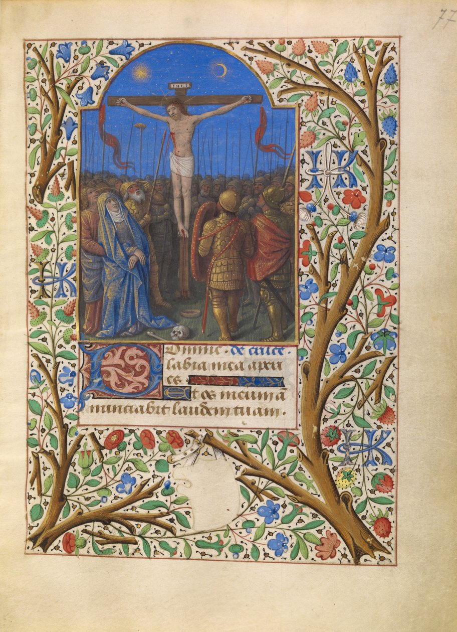 Die Kreuzigung av Jean Bourdichon