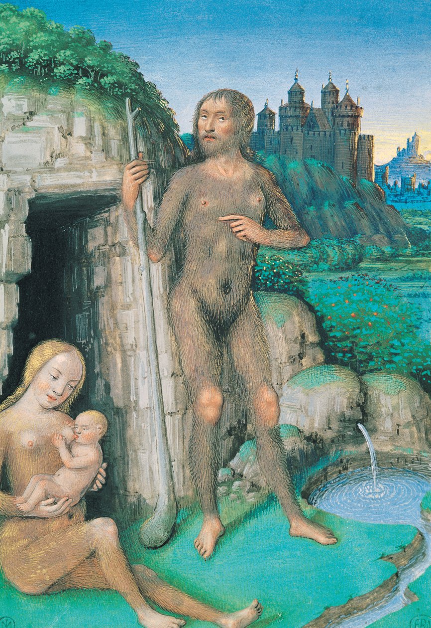 Samfunnets fire betingelser: Villstaten (vellum) av Jean Bourdichon