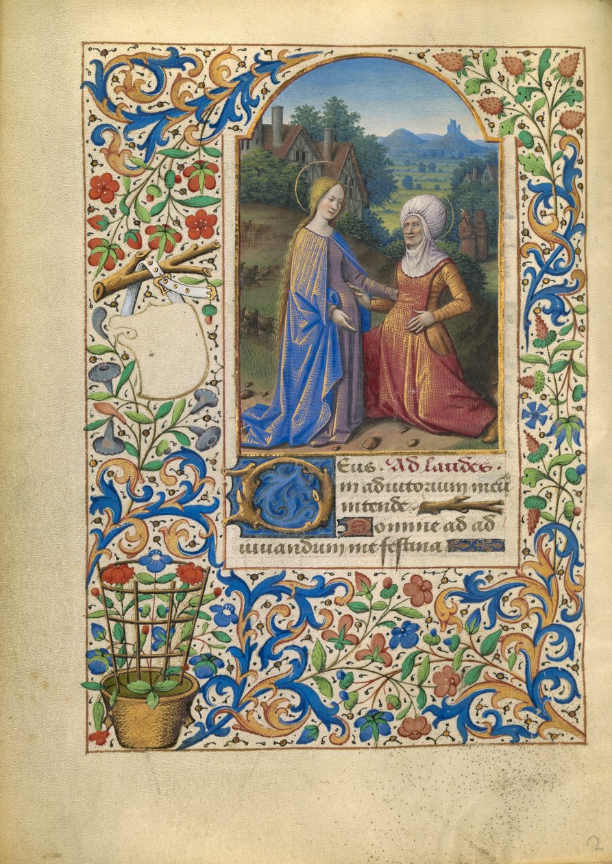 Die Heimsuchung av Jean Bourdichon