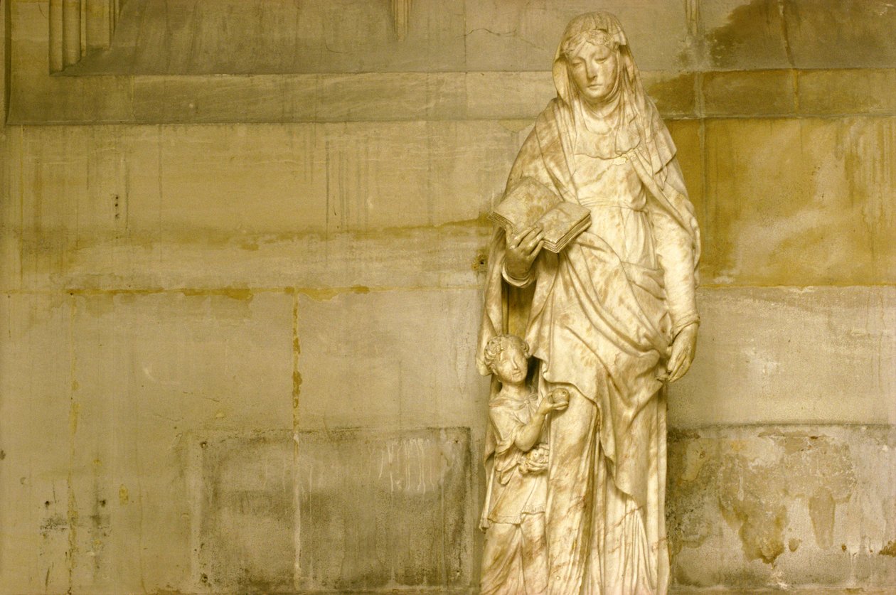 St. Anne og hennes datter Jomfru Maria (marmor) (se også 248121 og 248123) av Jean Bullant