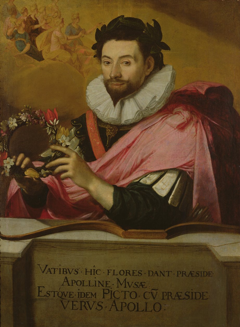 Portrett av Jean de Caulet med Apollos-krone, 1635 av Jean Chalette