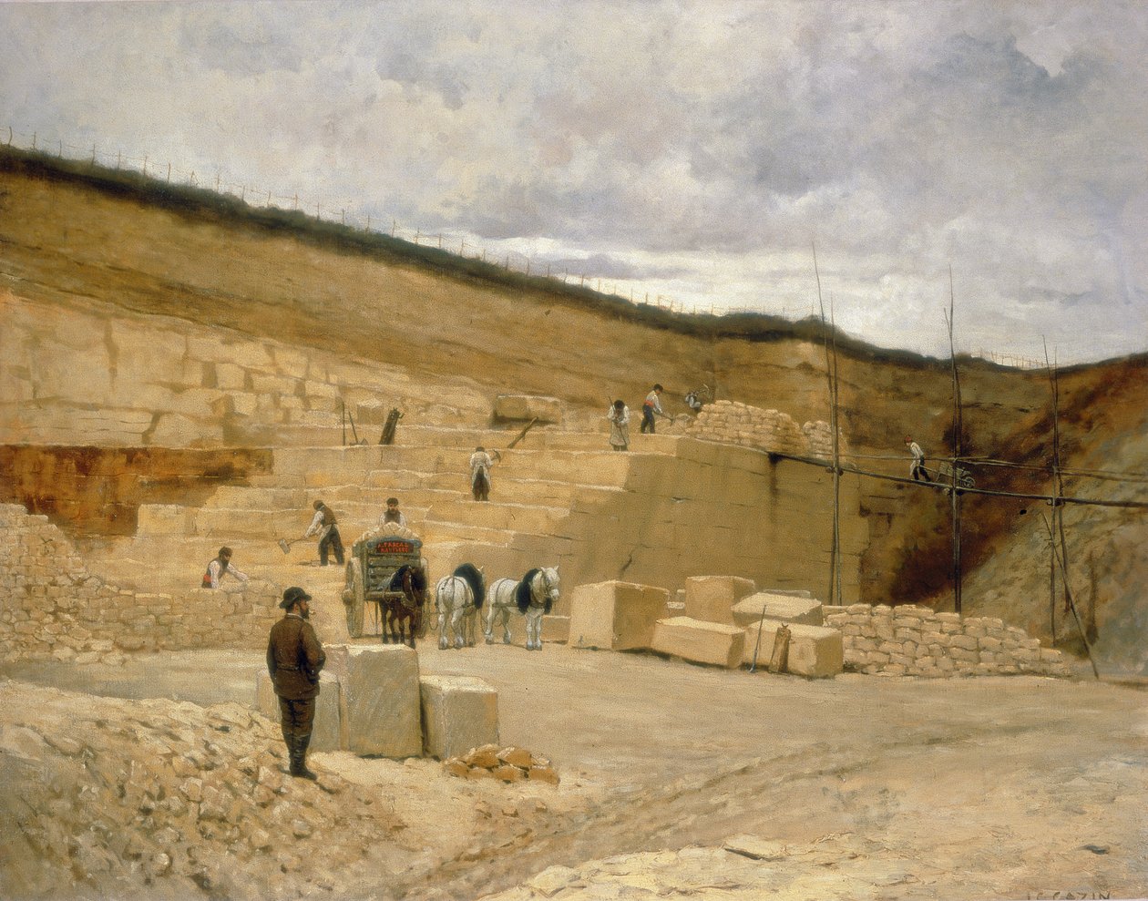 Monsieur Pascals steinbrudd nær Nanterre av Jean Charles Cazin