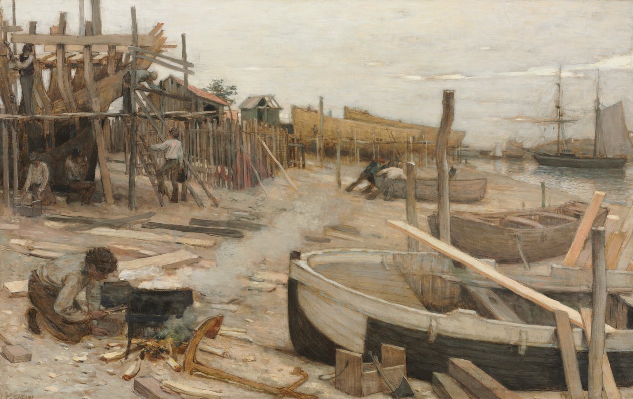 Båtgården av Jean Charles Cazin