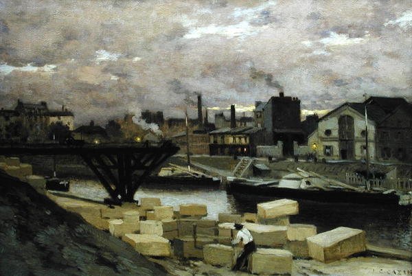 The Quays, ca. 1885-90 av Jean Charles Cazin