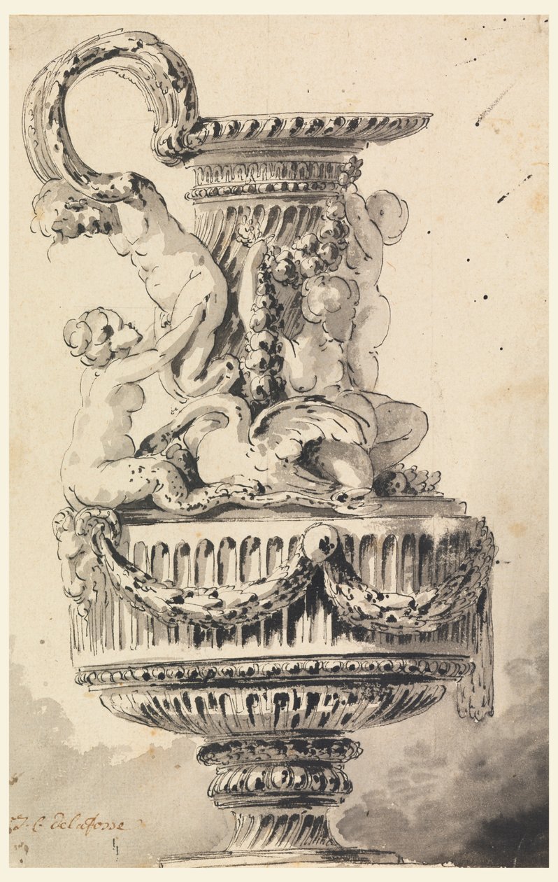 Design for en Ewer av Jean Charles Delafosse