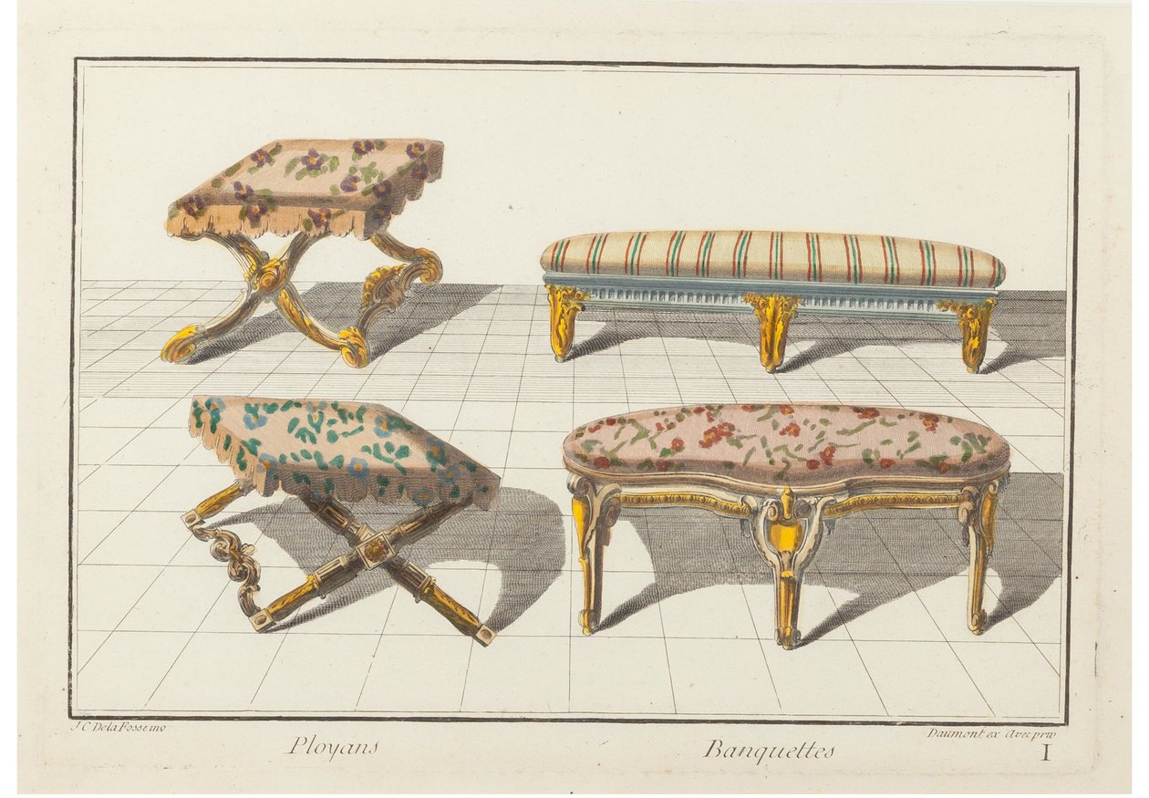 Ployans, benker. Ny historisk ikonologi eller attributter Hierogliphyques, ca. 1768. av Jean Charles Delafosse