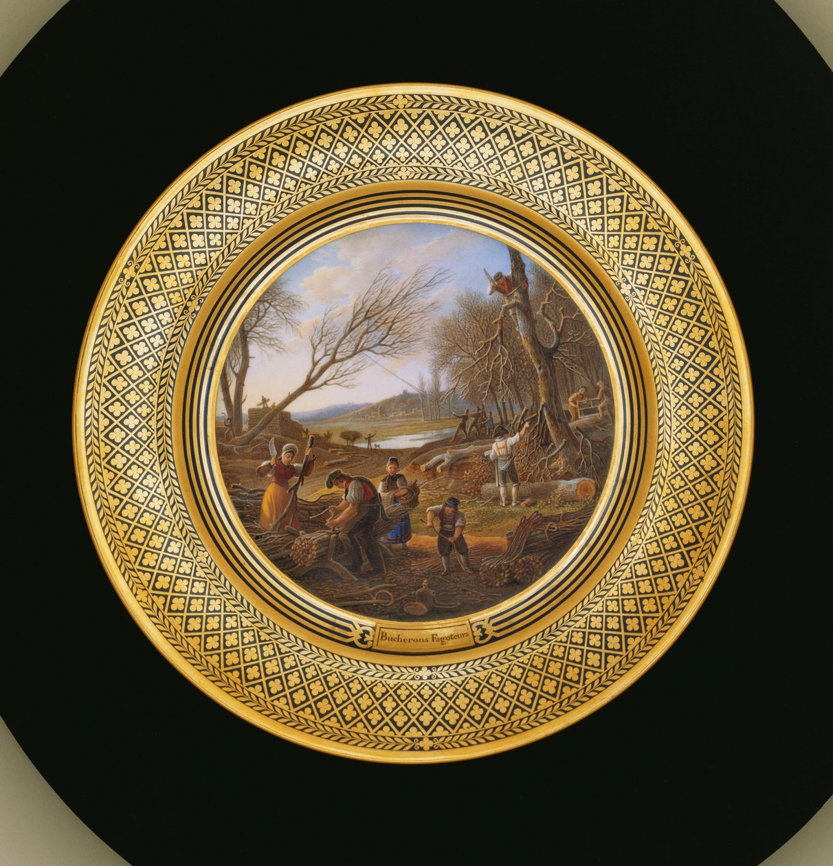Tømmerhoggere, ca. 1820-35 av Jean Charles Develly