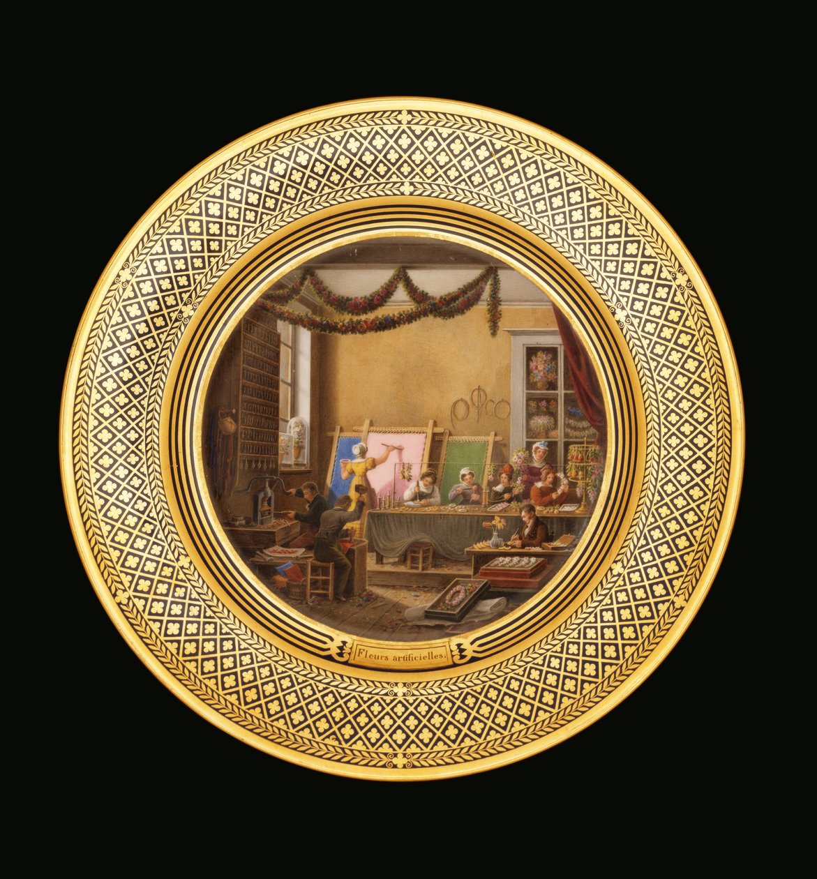 Kunstige blomster, ca. 1820-35 av Jean Charles Develly