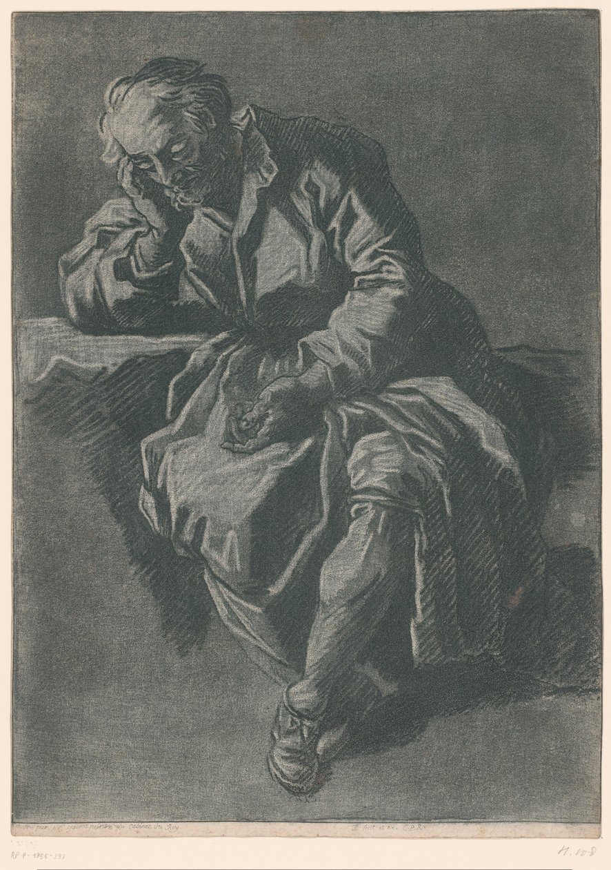 sittende mann av Jean Charles François