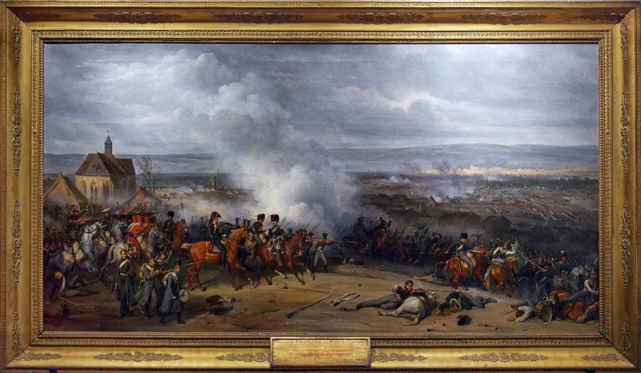 Slaget ved Laubressel, 3. mars 1814, ca. 1870 (olje på lerret) av Jean Charles Langlois
