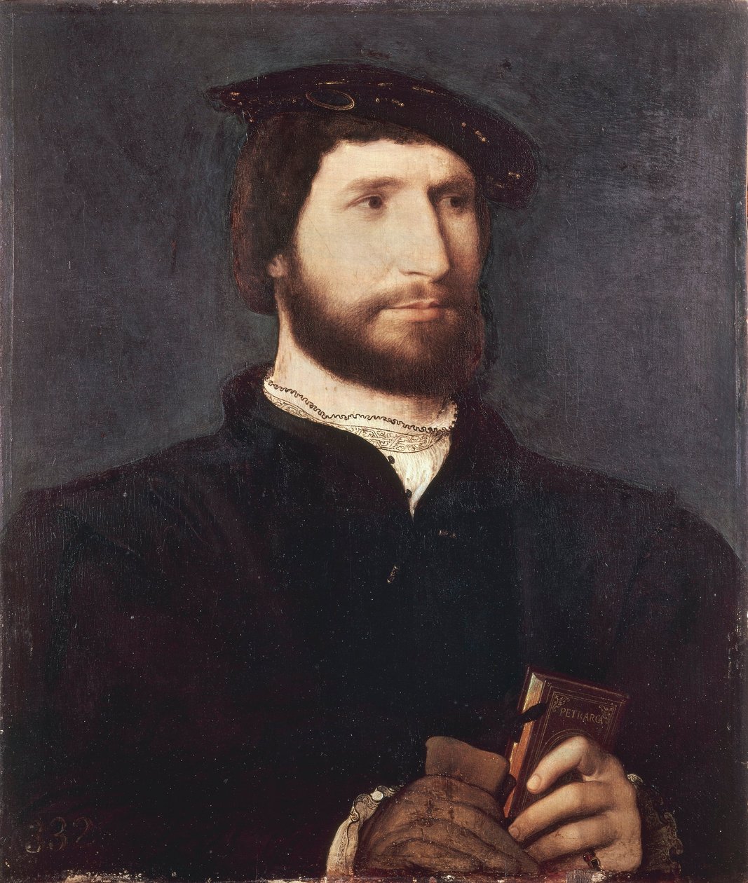 Frankrike, mann med petrark av Jean Clouet