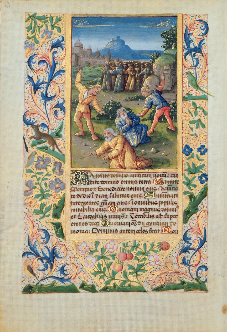 Ms Lat. Q.v.I.126 The Steining of St. Stephen, fra 