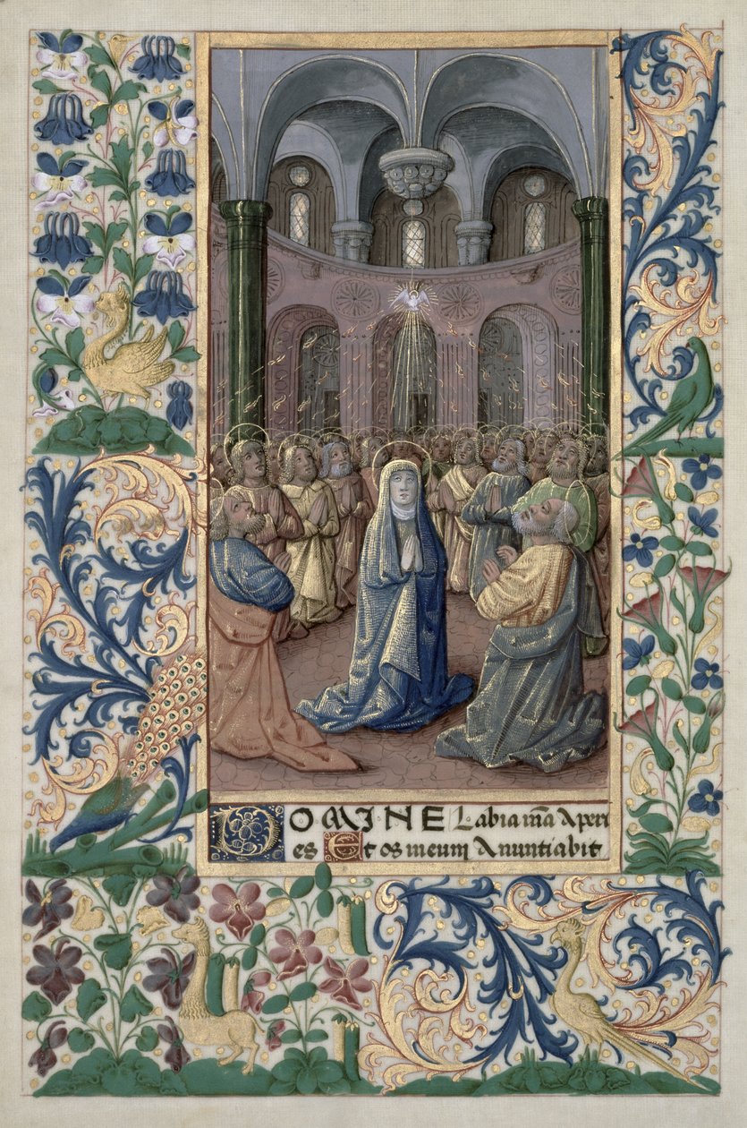 Ms Lat. Q.v.I.126 f.86v Pinsedag, fra 