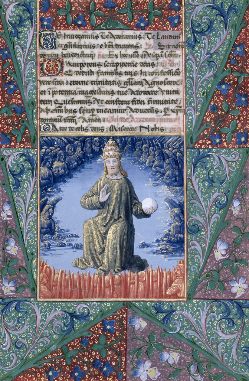 Ms Lat. Q.v.I.126 f.89 Kristus i Majestet, fra 