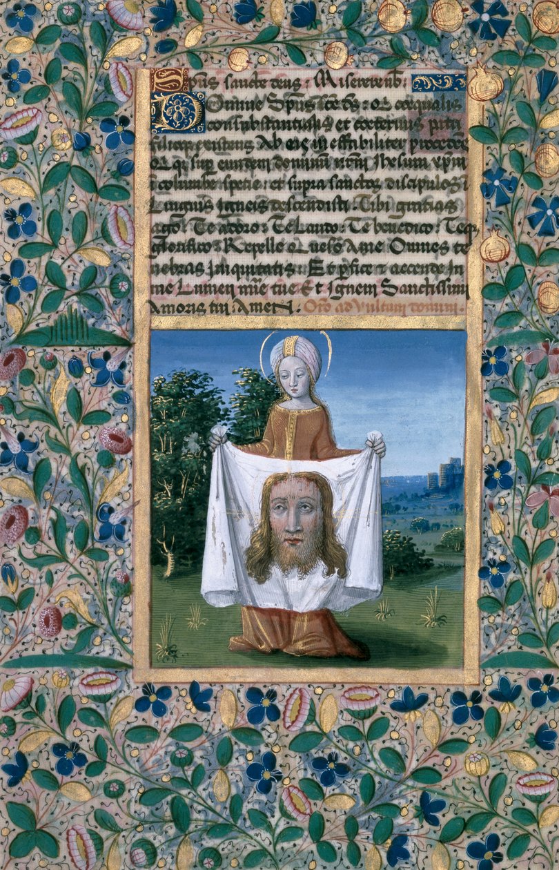 Ms Lat. Q.v.I.126 f.90v St. Veronica, fra 