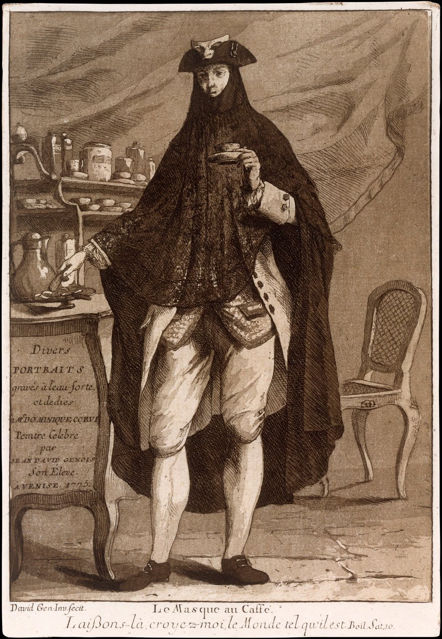 Tittelside fra Divers Portraits, pub. 1775 etsning. av Jean David Genois
