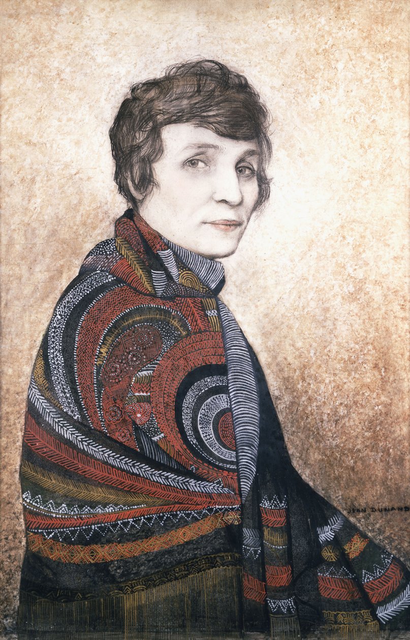 Portrett av Louise Boulanger av Jean Dunand