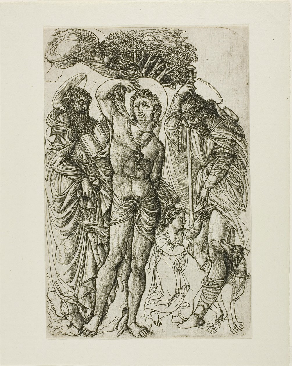 Saint Sebastian, Saint Anthony og Saint Roch av Jean Duvet