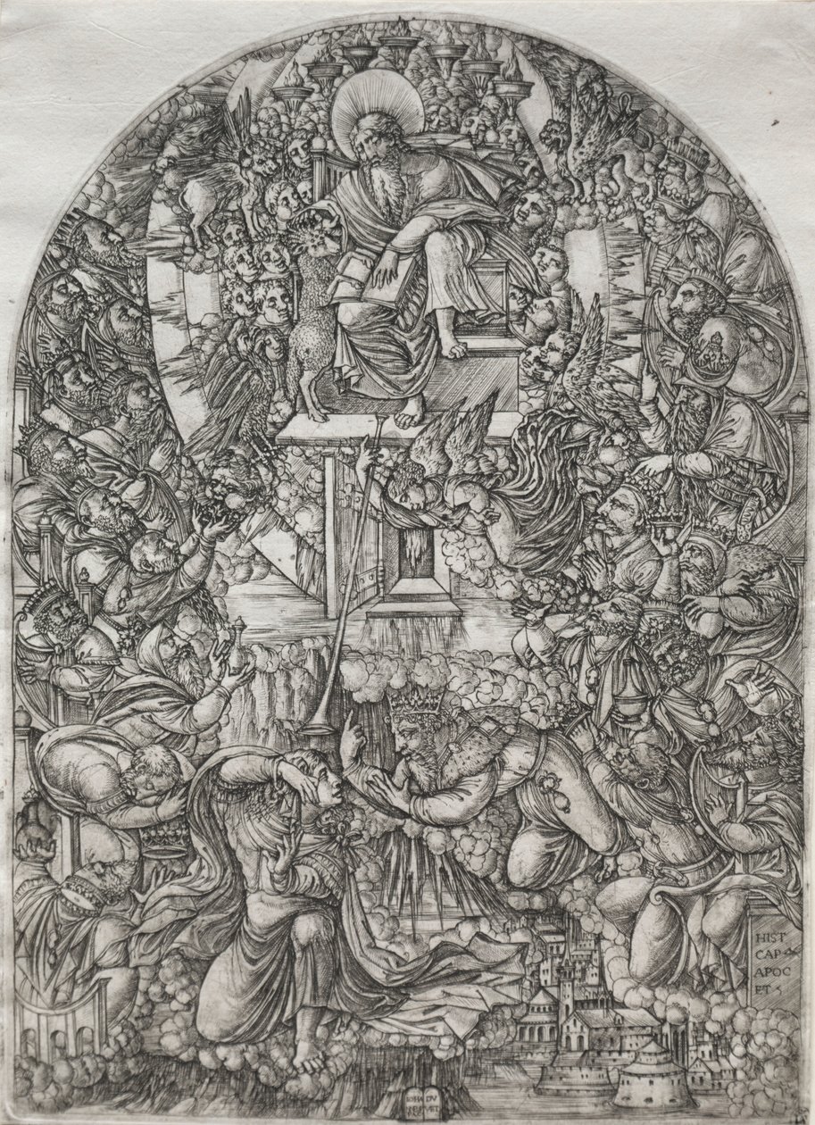 The Apocalypse: St. John Summoned to Heaven, 1555. av Jean Duvet