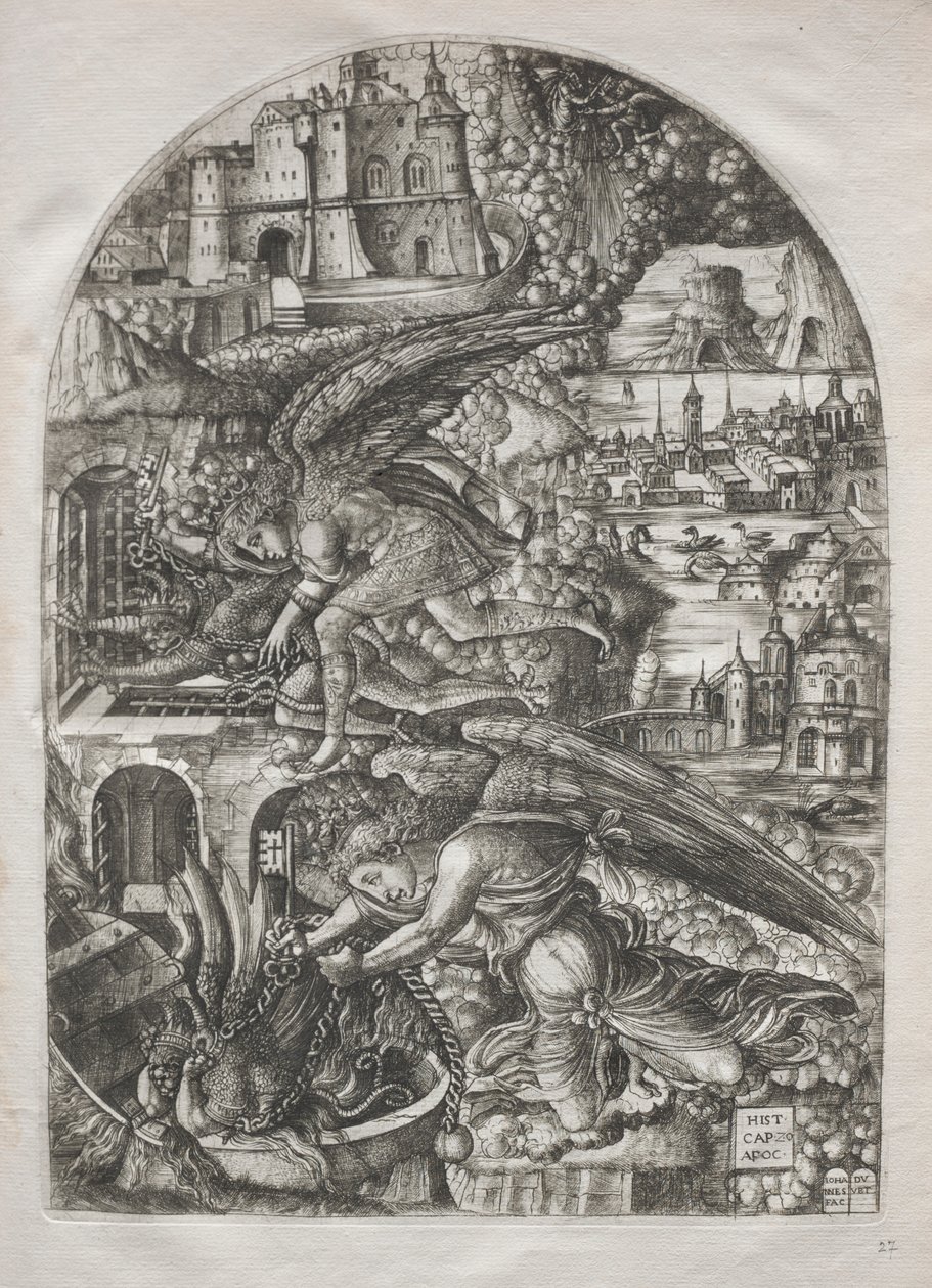 Apokalypsen: Satan bundet i tusen år, 1546-1555. av Jean Duvet