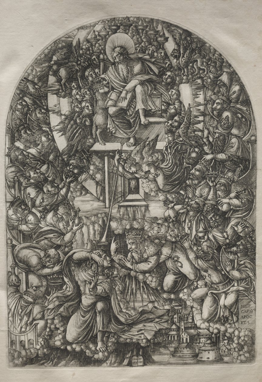 The Apocalypse: St. John kalt til himmelen, 1546-1556. av Jean Duvet