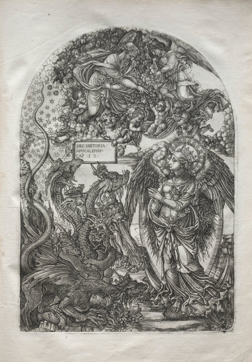 The Apocalypse: St. Michael and the Dragon, 1546-1556. av Jean Duvet