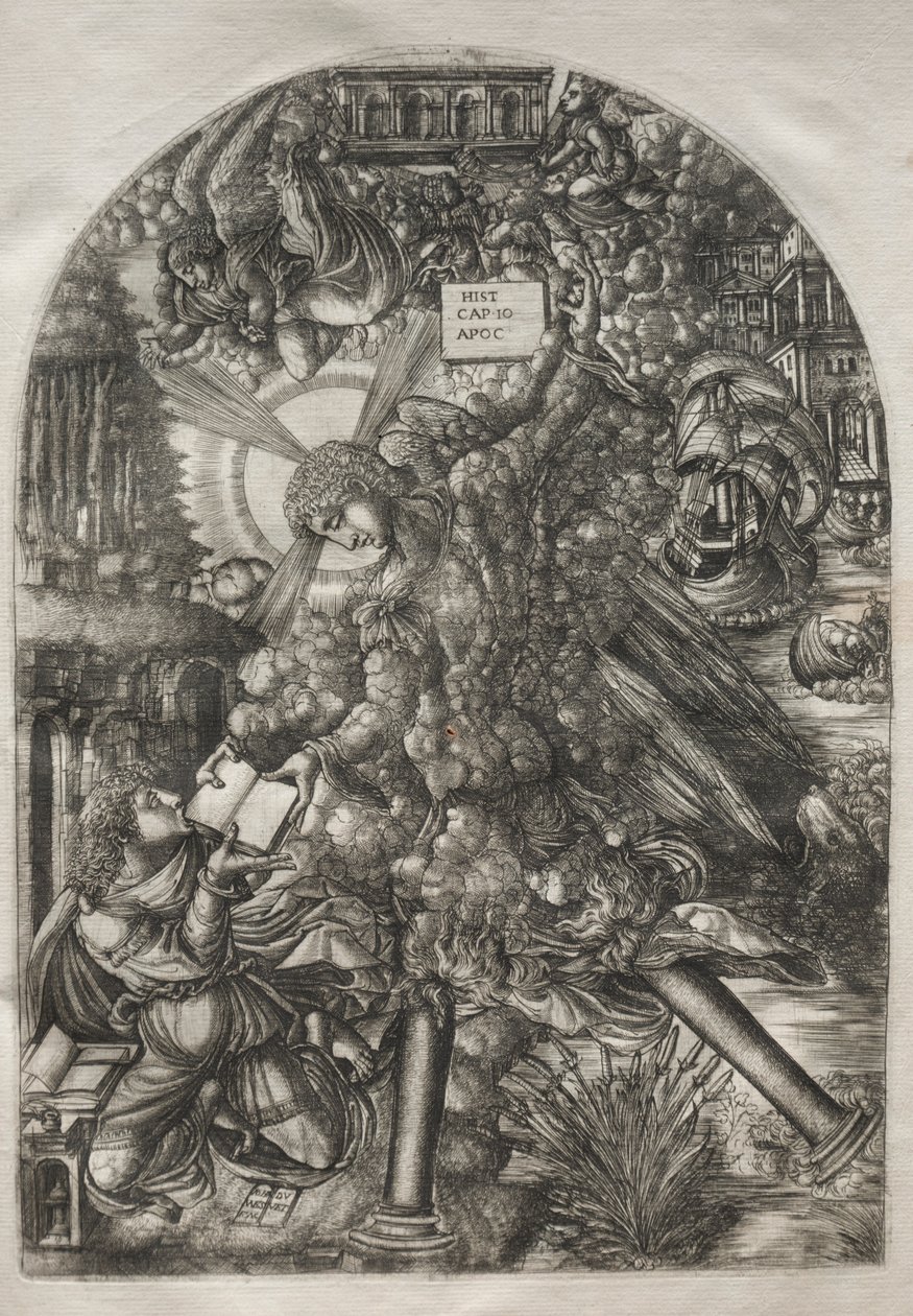 The Apocalypse: Angel Gives St. John the Book to Eat, 1546-1556. av Jean Duvet