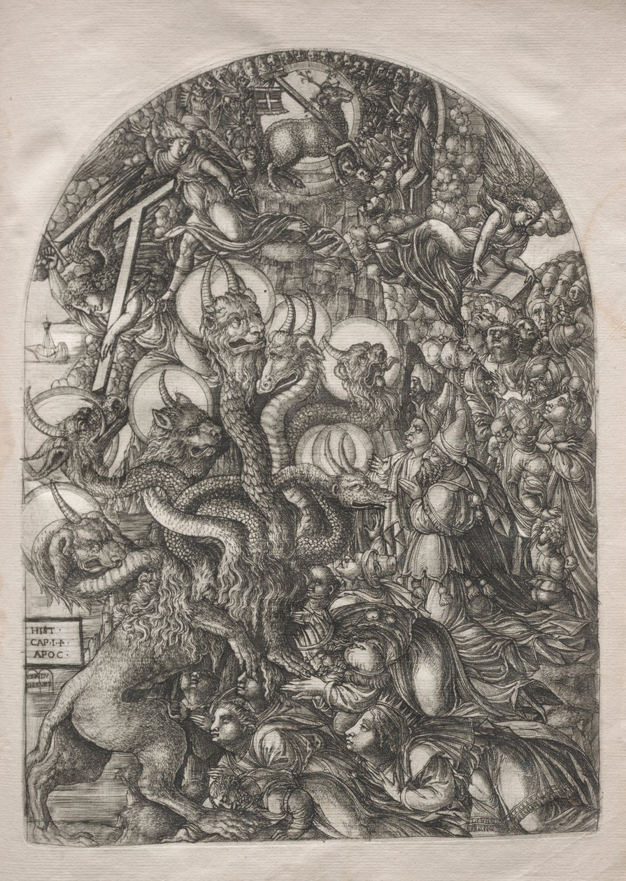 The Apocalypse: The Beast with Seven Heads and Ten Horn, 1546-1556. av Jean Duvet