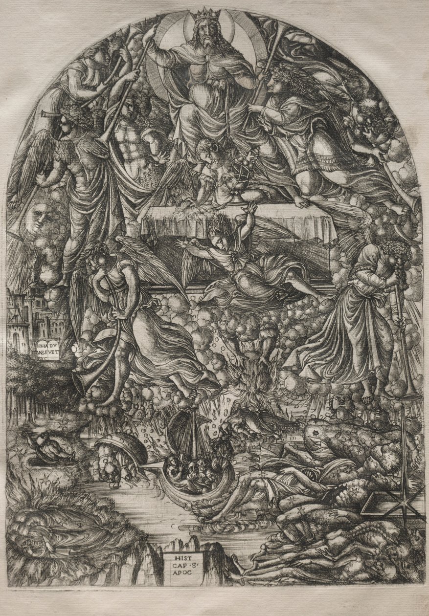 Apokalypsen: Åpningen av det syvende seglet, 1546-1556. av Jean Duvet
