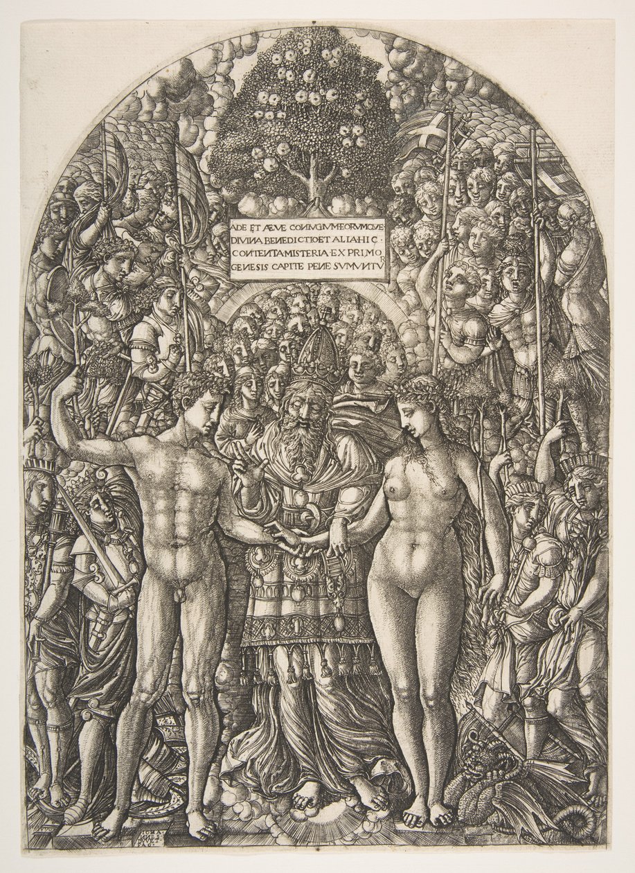 Ekteskapet til Adam og Eva, fra The Apocalypse, ca. 1540-55. av Jean Duvet