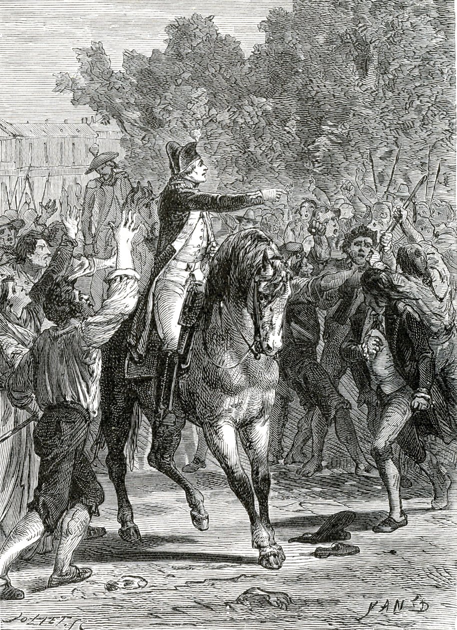 General Lafayette, den franske revolusjonen av Jean Edouard (1824-99) Dargent