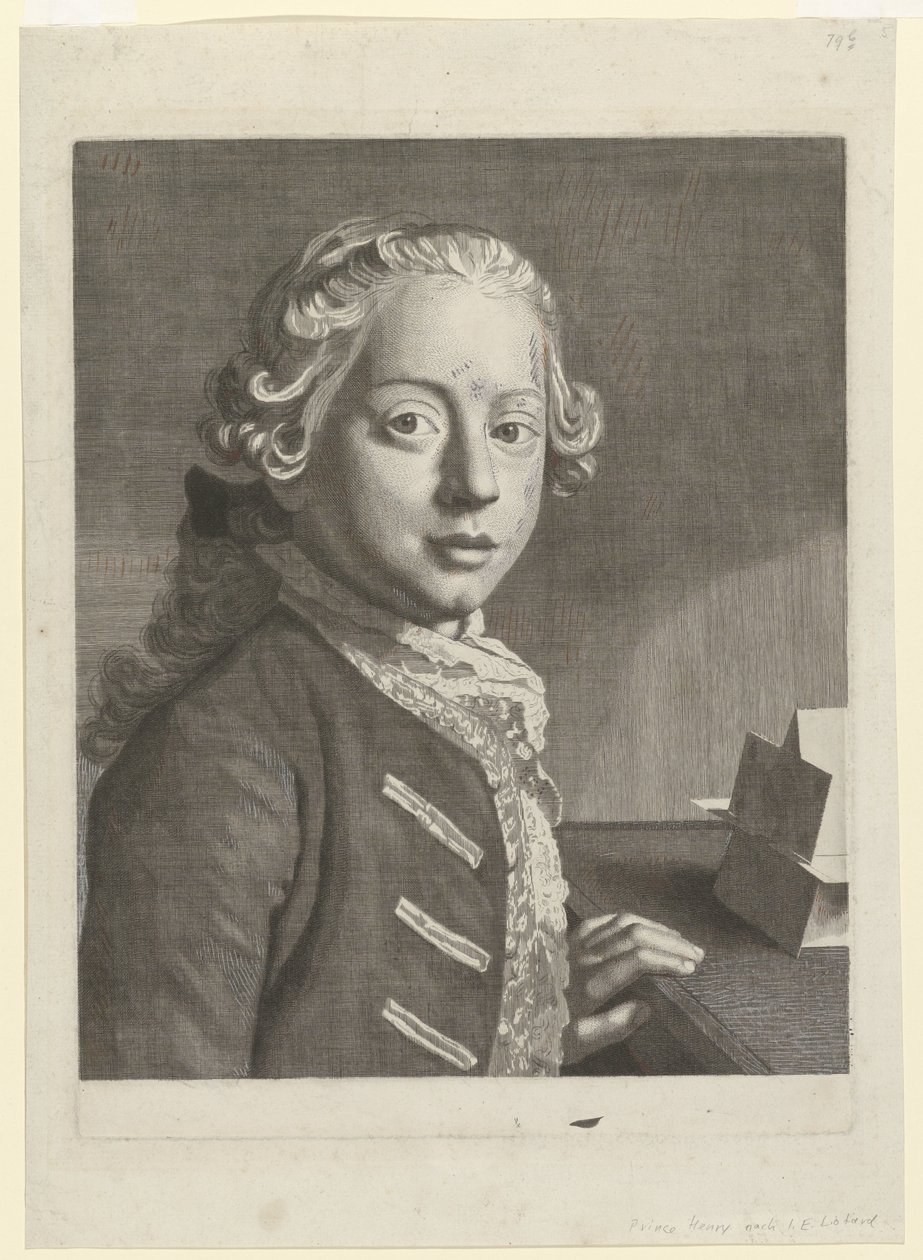 Portrett av Henry Frederick, hertugen av Cumberland Portrett av Hendrik Frederik, hertug av Cumberland av Jean Etienne Liotard (attributed to)