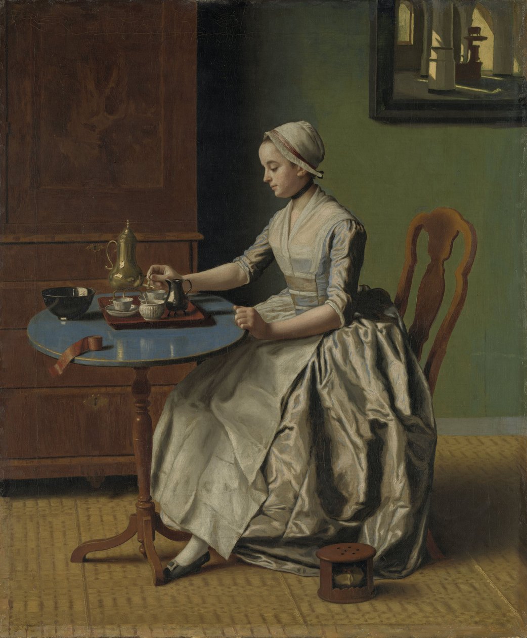 A Dutch Girl at Breakfast, ca. 1756 (olje på lerret) av Jean Étienne Liotard