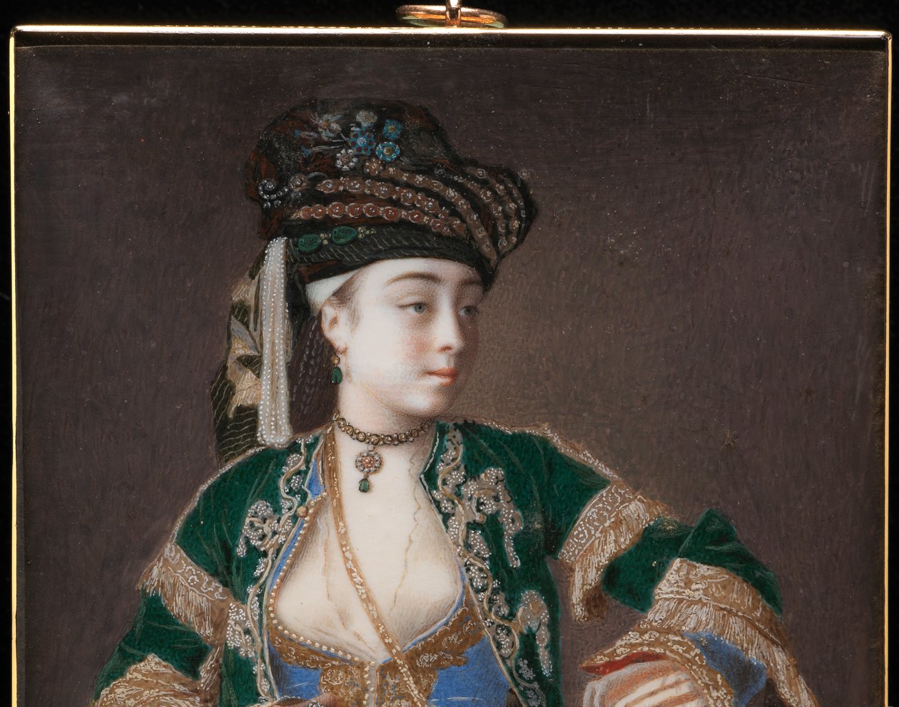 Laura Tarsi, "En gresk dame", 1745-1749 av Jean Étienne Liotard