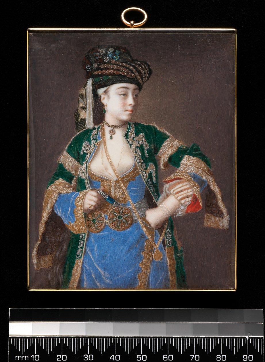Laura Tarsi, "En gresk dame", 1745-1749 av Jean Étienne Liotard