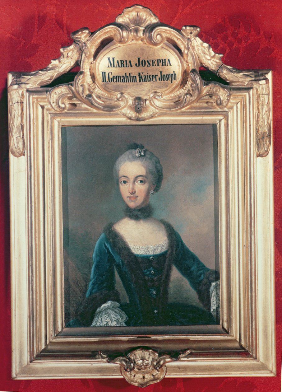 Maria Josepha av Bayern andre kone til Joseph II (1741-90) den hellige romerske keiseren av Jean Étienne Liotard