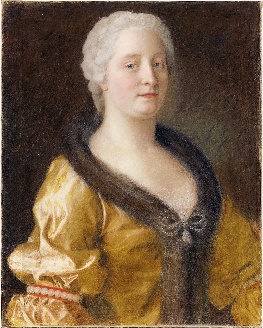 Portrett av keiserinne Maria Theresia av Østerrike av Jean Étienne Liotard