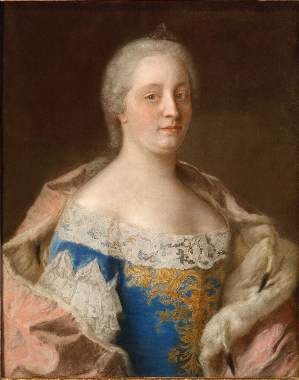 Portrett av keiserinne Maria Theresia av Østerrike 1717-1780, ca 1744. av Jean Étienne Liotard