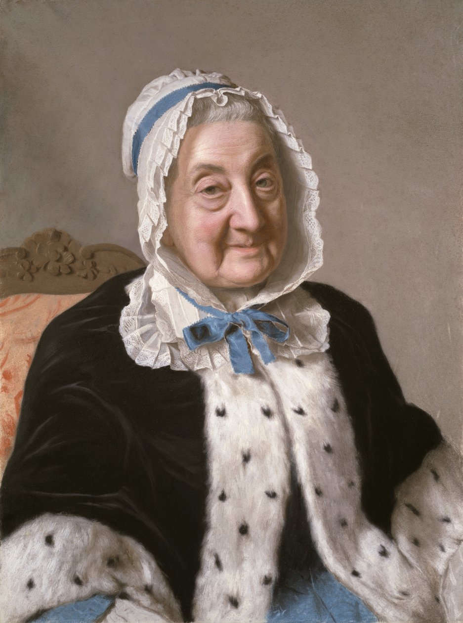 Portrett av Marthe Marie Tronchin, 1758-61 av Jean Étienne Liotard