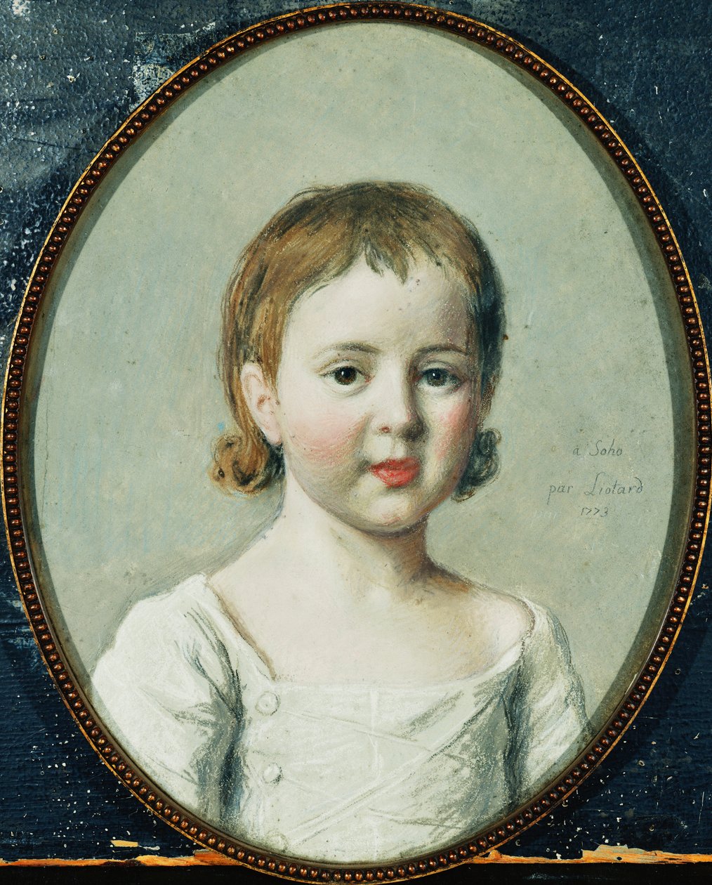 Portrett av Matthew Robinson Boulton, bystelengde 3 år av Jean Étienne Liotard