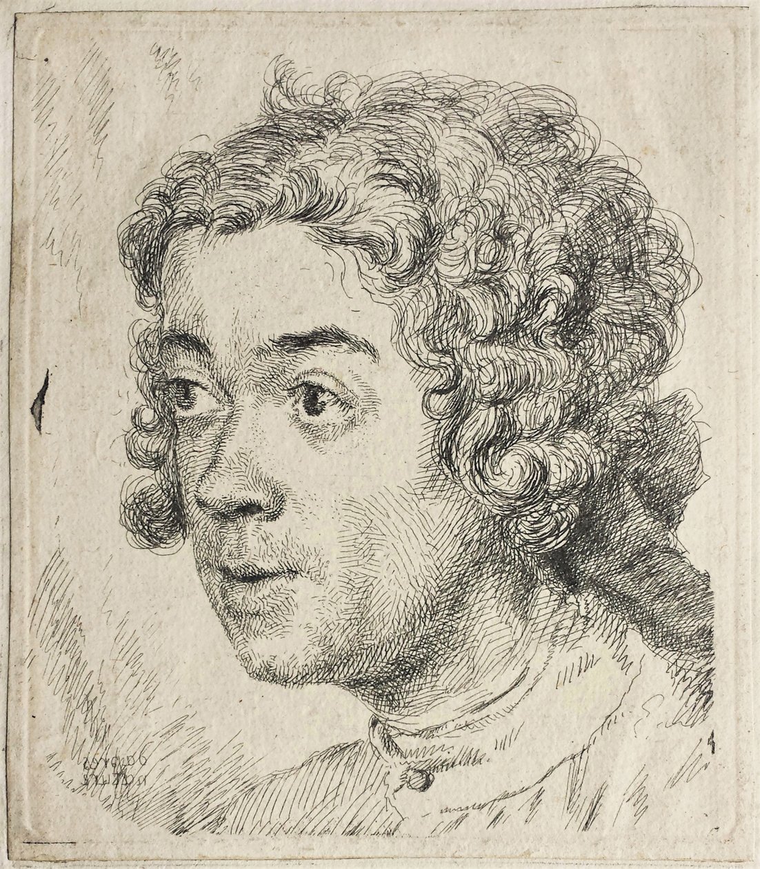 Selvportrett, ca 1731. av Jean Étienne Liotard