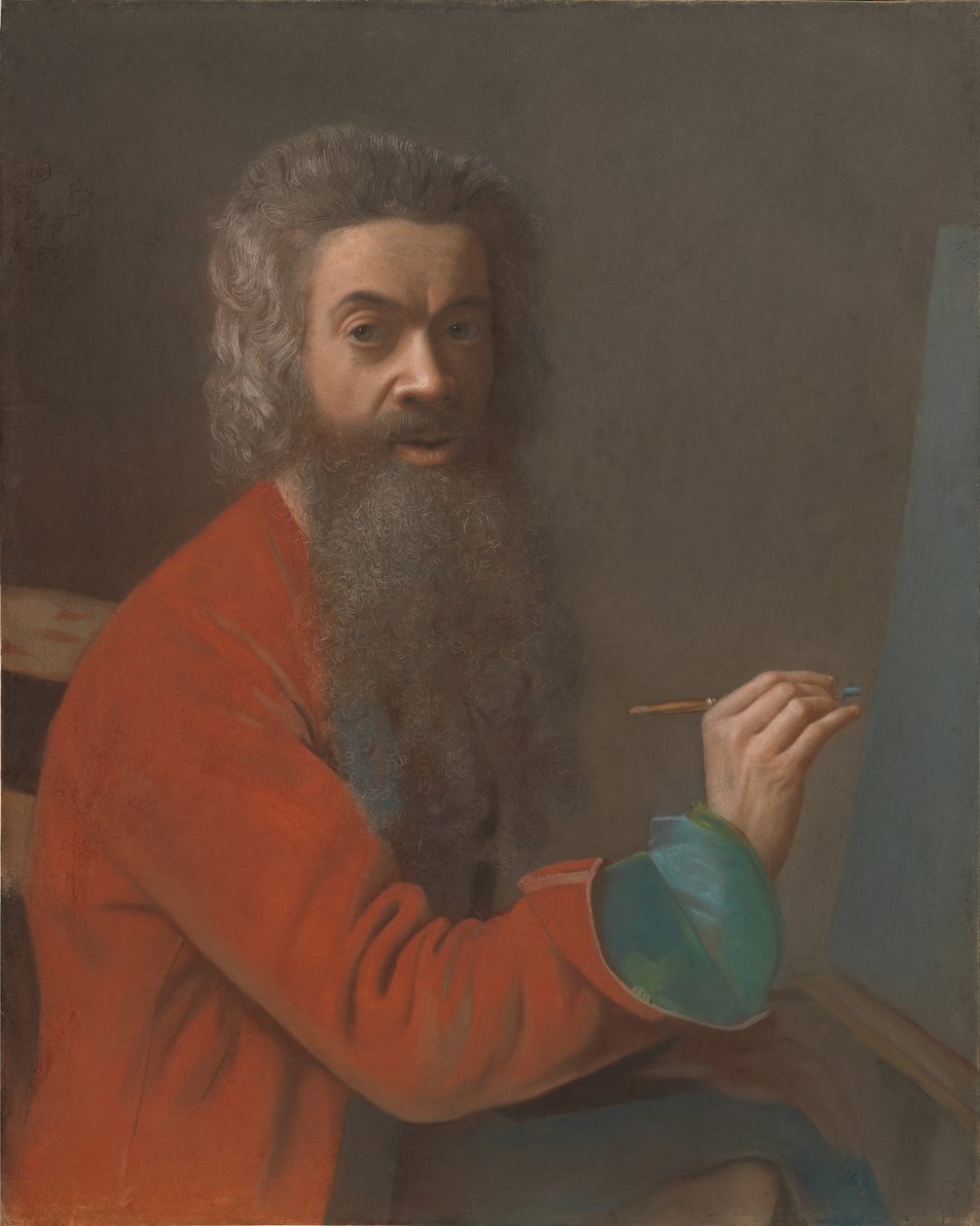 Selvportrett i tyrkisk drakt, ca. 1750. av Jean Étienne Liotard