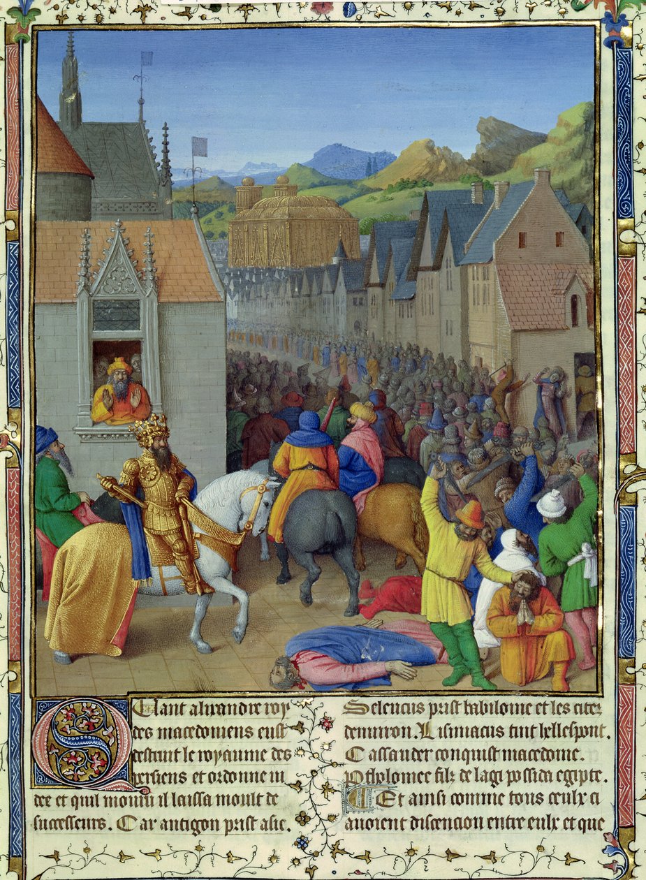 1s Fr 847 f.248 Ptolemaios Soters inntog i Jerusalem ca. 30 f.Kr., illustrasjon fra 