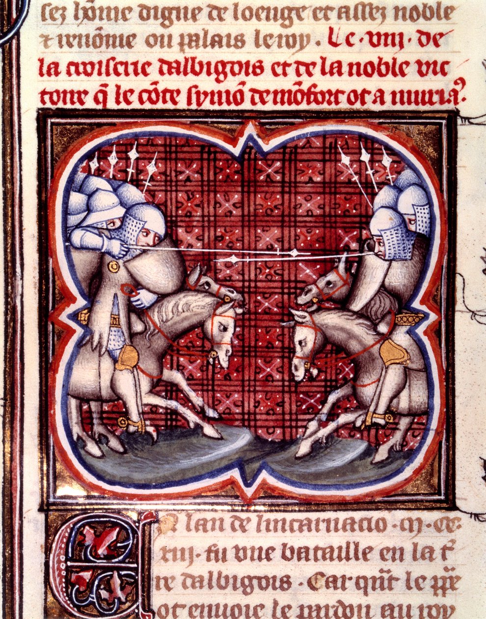 Slaget ved Muret (12. september av Jean Fouquet