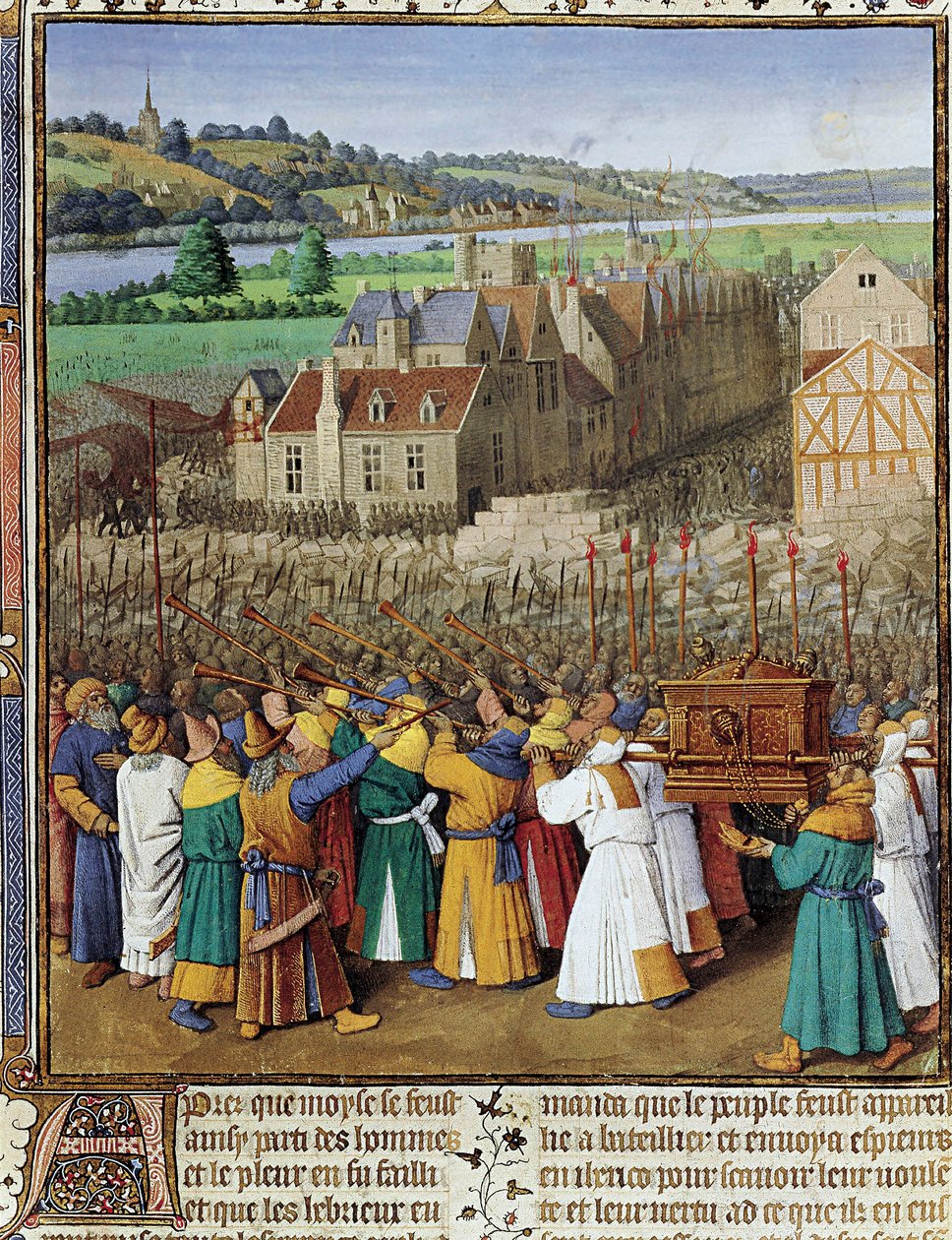 Jerichos fall, ca. 1465-70 av Jean Fouquet